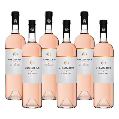 Case of 6 Ambassadeur Cotes de Provence Rose 75cl Rose Wine